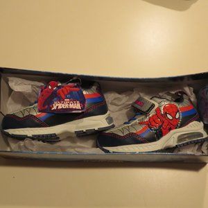 New Marvel Spiderman Toddler Light Up Shoes Size 7